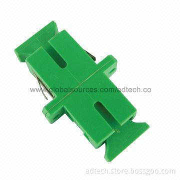 SC/APC Fiber-optic Adapter with SM Ceramic Sleeve